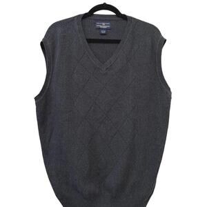 Classic Dark Gray Knit Sweater Vest